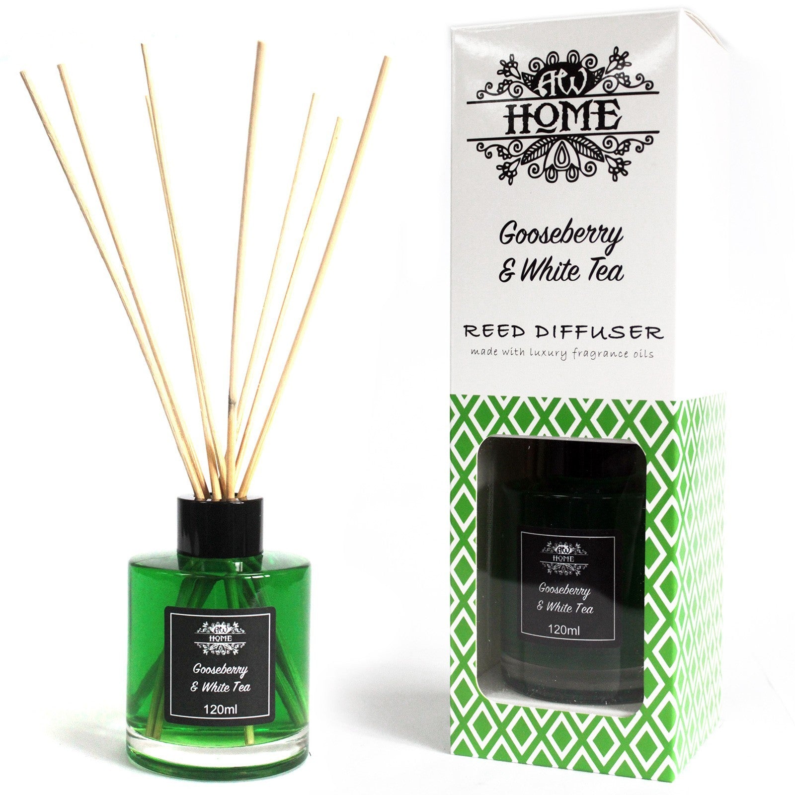 Reed Diffuser - Gooseberry & White Tea - Zelyth - Home Fragrances