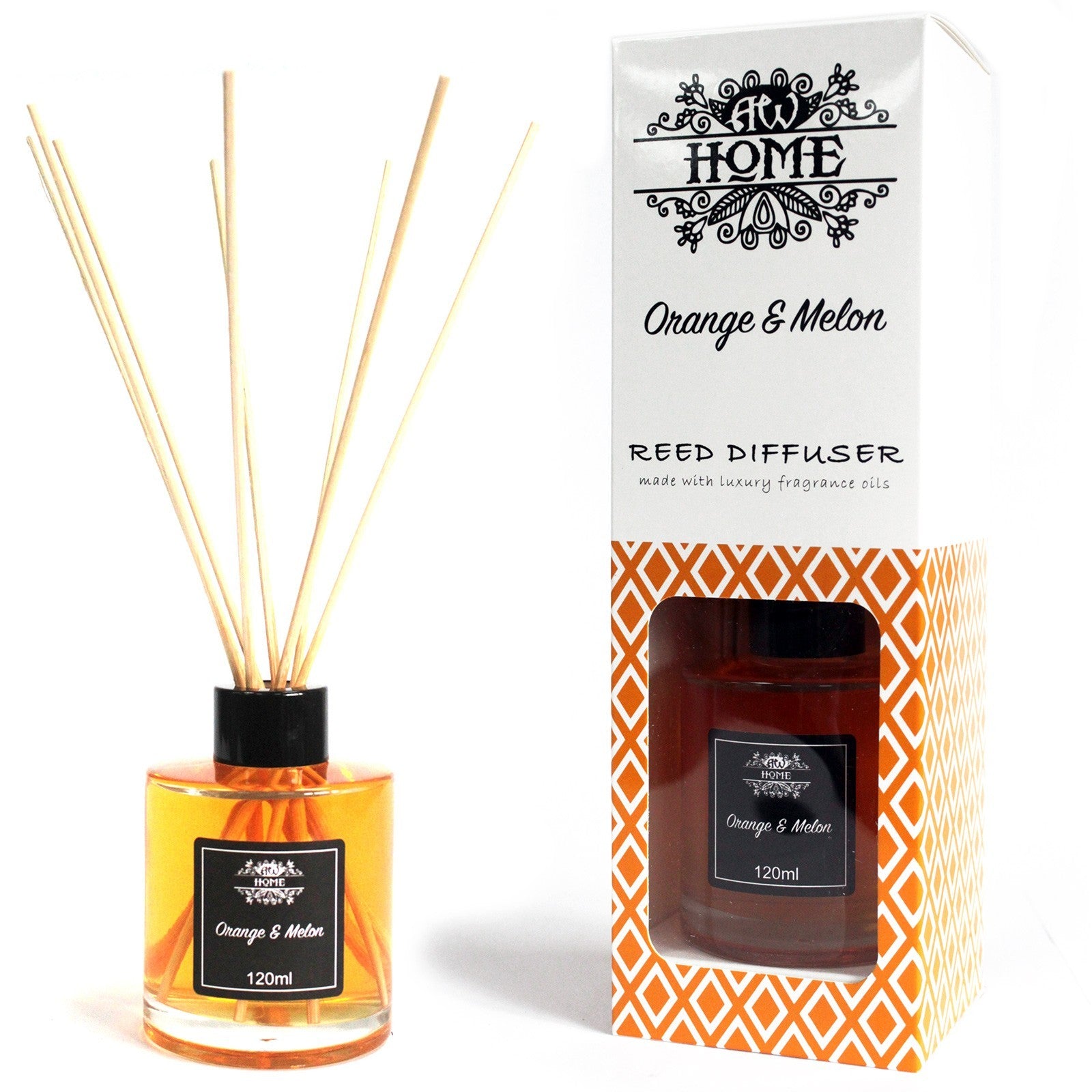 Reed Diffuser - Orange & Melon - Zelyth - Home Fragrances & More