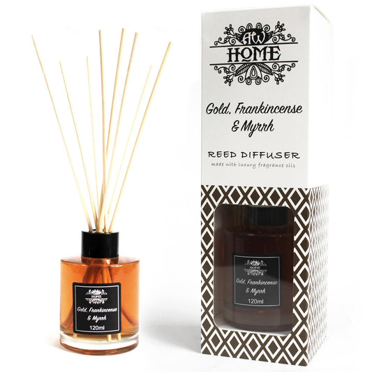 Reed Diffuser - Gold, Frankincense & Myrrh - Zelyth - Home Fragrances