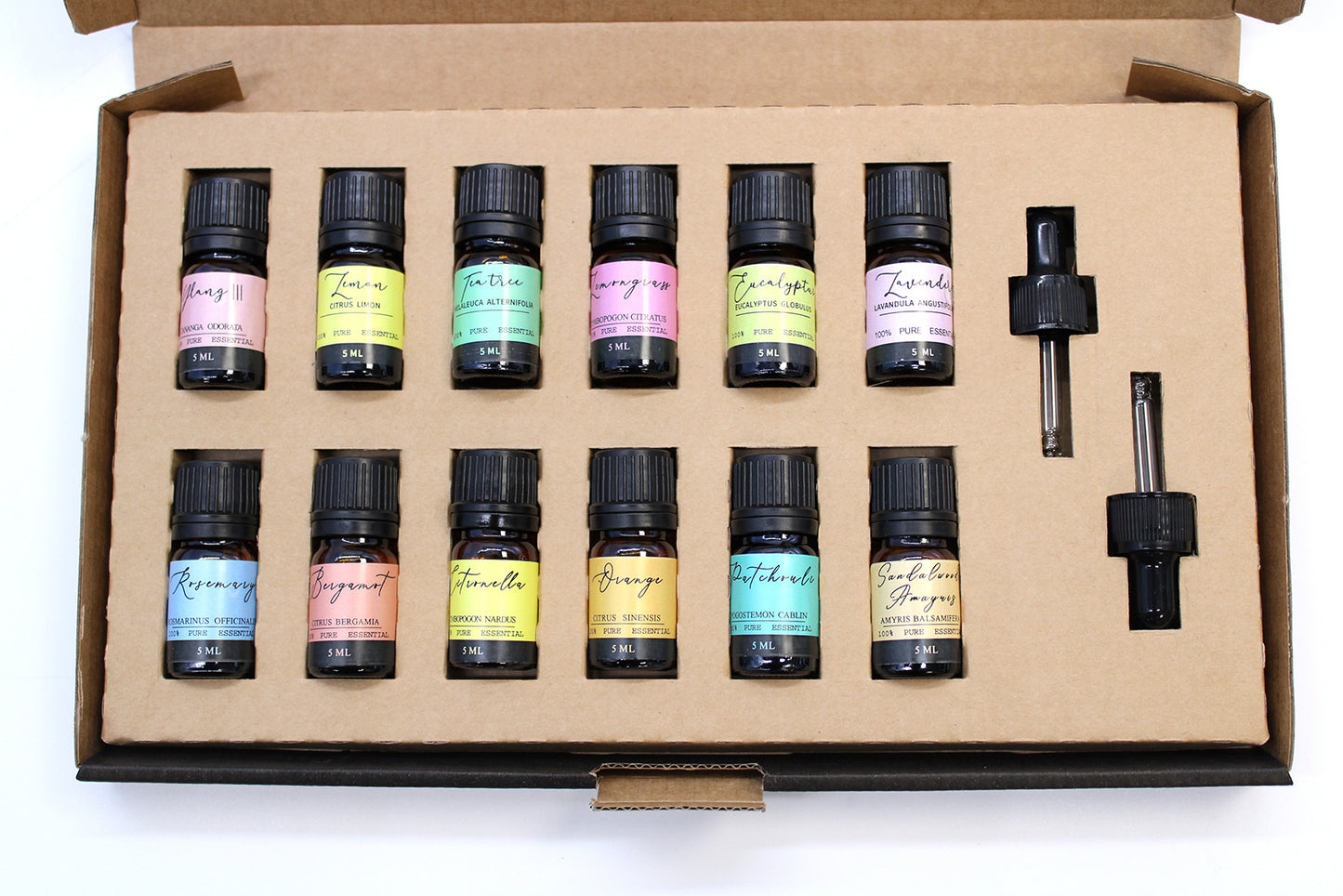 Aromatherapy Essential Oil Set - The Top 12 - Zelyth