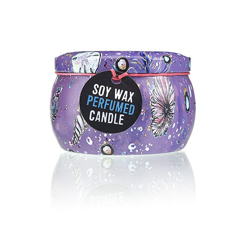 Art Tin Candle - Sea life Soy Wax Candle - Zelyth - Elegant Scents