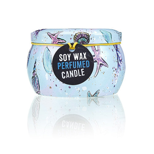 Art Tin Candle - Sea life Soy Wax Candle - Zelyth - Elegant Scents