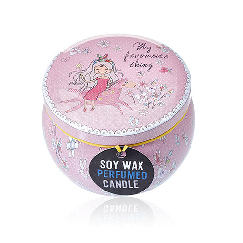 Art Tin Candle - Friendly Messages Soy Wax Candle - Zelyth - Elegant