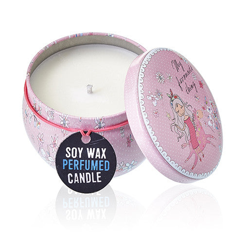 Art Tin Candle - Friendly Messages Soy Wax Candle - Zelyth - Elegant