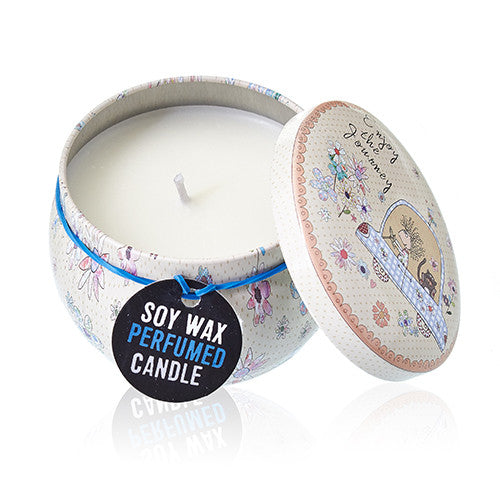 Art Tin Candle - Friendly Messages Soy Wax Candle - Zelyth - Elegant