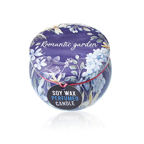 Art Tin Candle - Romantic Garden Soy Wax Candle - Zelyth - Zen Space