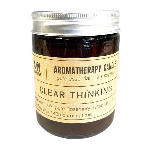 Zelyth Aromatherapy Candle - Clear Thinking: Luxury, elegant candle that promotes focus and mental clarity. Perfect for mindfulness rituals.