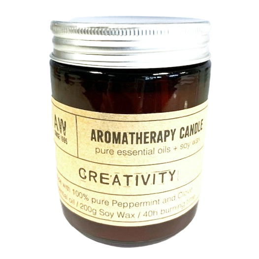 Zelyth Aromatherapy Candle - Creativity: Elegant and luxury candle that inspires creative energy. Ideal for ritual moments of inspiration.