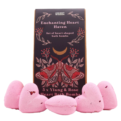 Zelyth Enchanting Heart Heaven Bath Bombs: Romantic, soothing bath bombs with a calming fragrance for ultimate relaxation