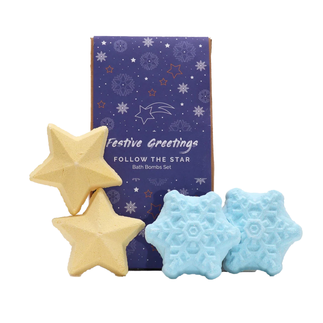 Zelyth Follow the Star Christmas Bath Bombs: Enchanting holiday bath bombs with soothing fragrances for a magical Christmas bath