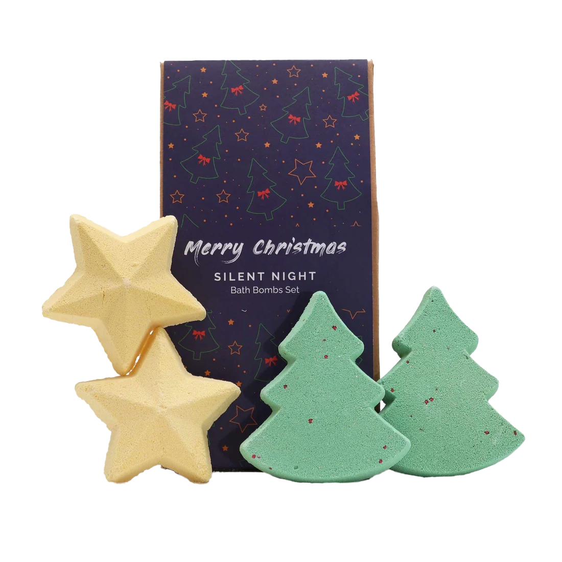 Zelyth Silent Night Christmas Bath Bombs: Festive bath bombs with calming scents for a peaceful, relaxing holiday experience