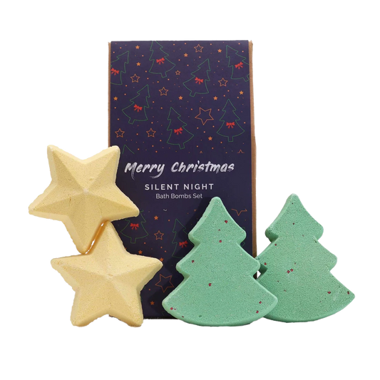 Zelyth Silent Night Christmas Bath Bombs: Festive bath bombs with calming scents for a peaceful, relaxing holiday experience