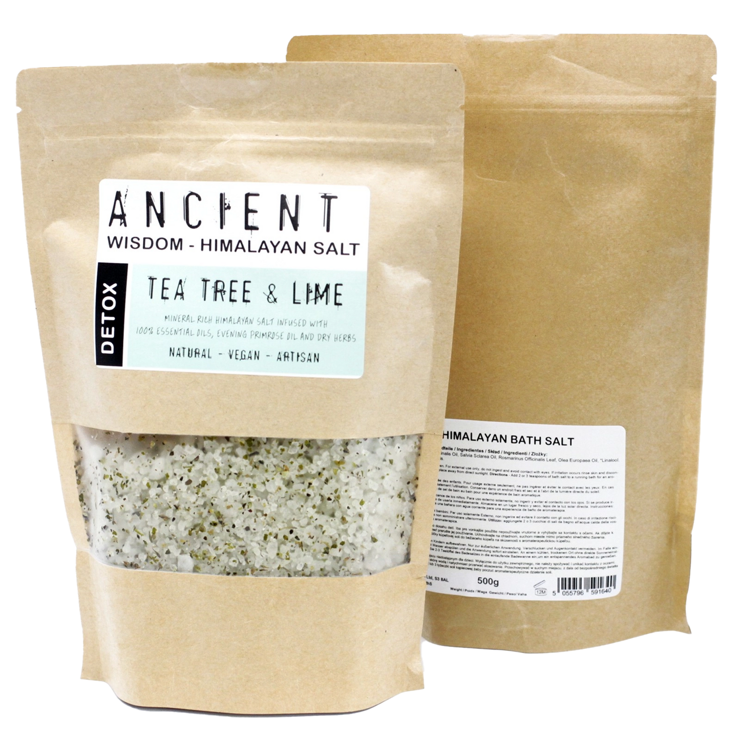 Zelyth Himalayan Bath Salt Blend 500g - Detox: Natural salts for skin detoxification, relaxation, and revitalization