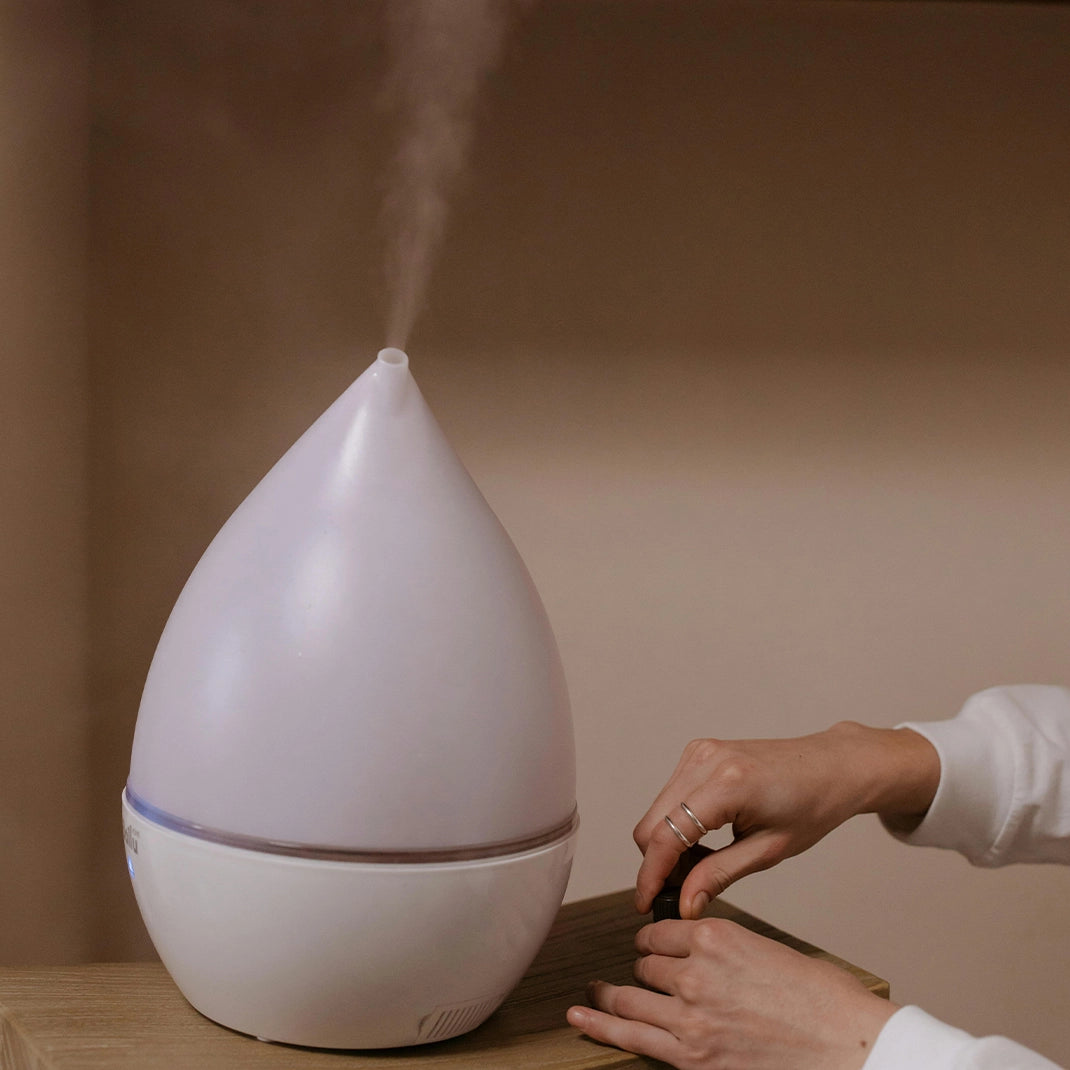 Zelyth Aroma Diffuser: A stylish diffuser designed to create a calming atmosphere, using essential oils to purify the air, promote relaxation, and enhance well-being