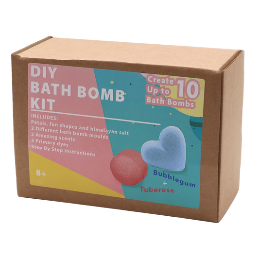 Zelyth Bath Bomb Kit - Rose and Bubblegum: A soothing bath kit with fragrant rose and bubblegum bath bombs for relaxation