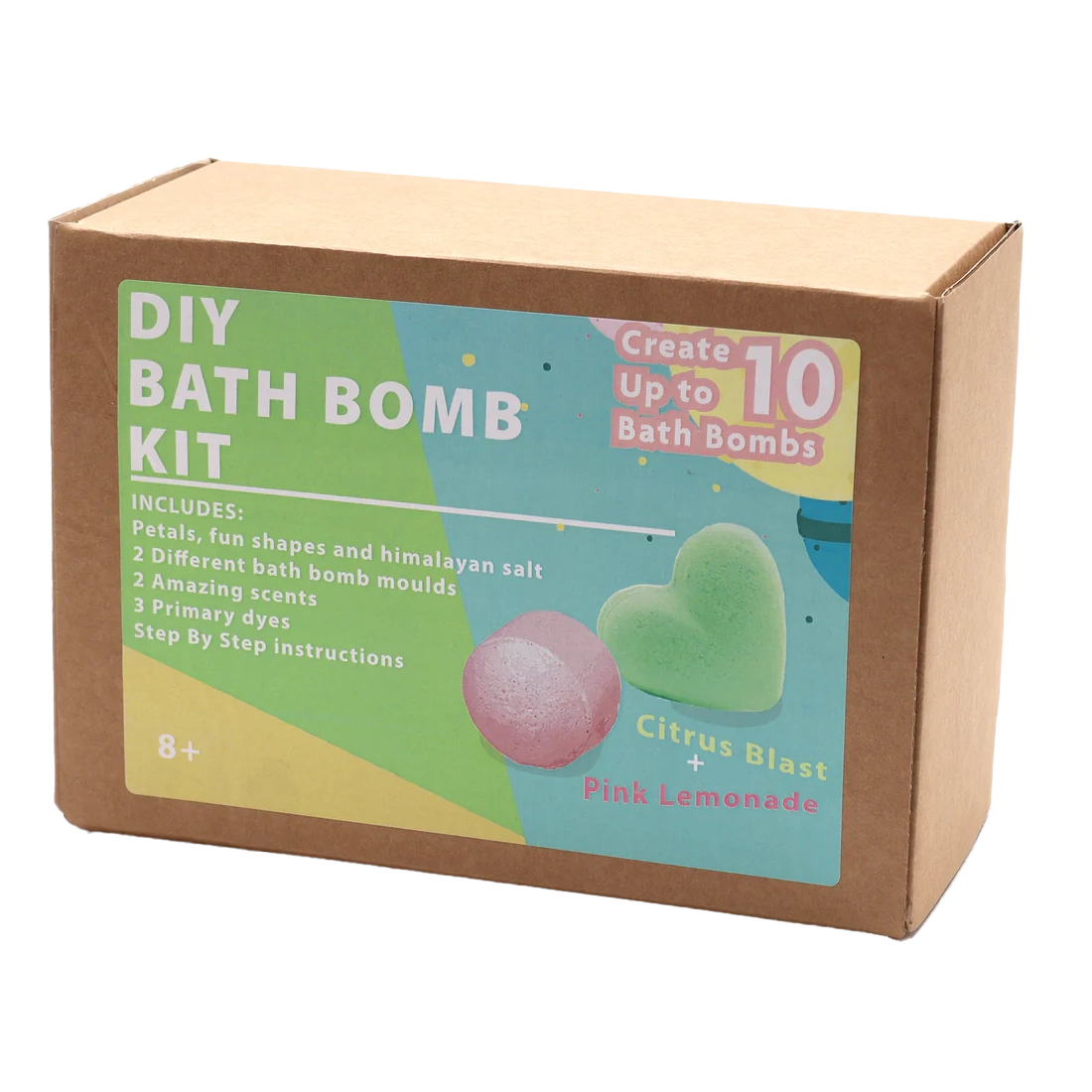 Zelyth Bath Bomb Kit - Pink Lemonade and Citrus Blast: A refreshing bath kit with invigorating scents for a rejuvenating experience