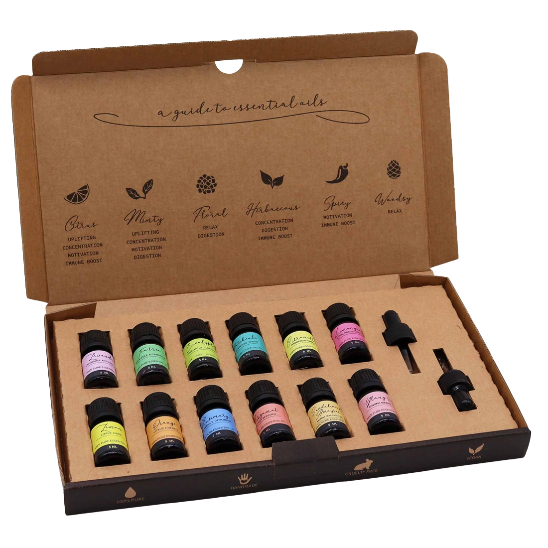 Zelyth Essential Oil Pack Starters Top 12: A carefully selected collection of our most popular essential oils, designed to enhance your space with a variety of soothing, refreshing, and energizing aromas