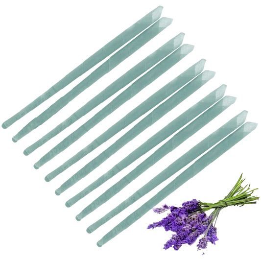 Zelyth Scented Ear Candles in Lavender - Natural materials, calming floral aroma, ideal for soothing relaxation rituals and enhanced well-being.