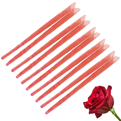 Zelyth Scented Ear Candles in Rose - Natural materials, elegant floral scent, perfect for relaxing rituals and serene well-being moments.