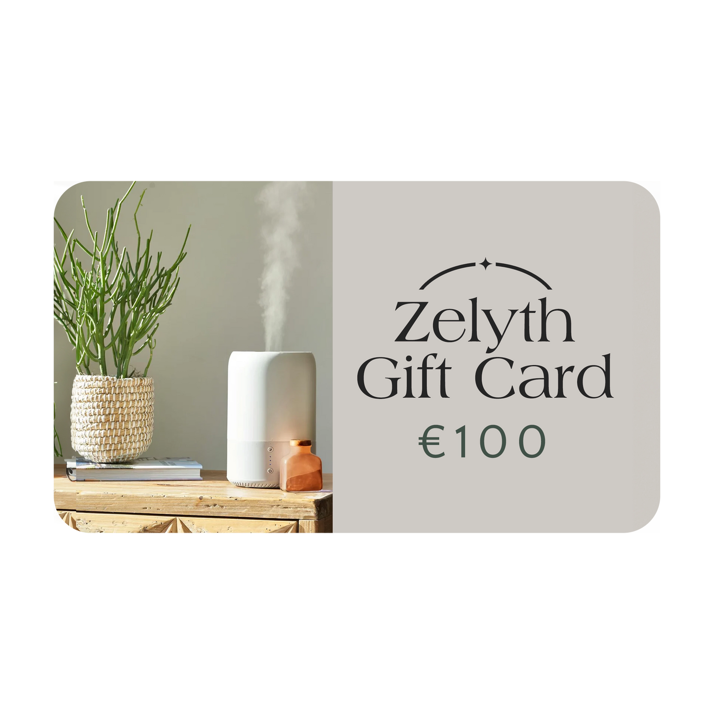 Zelyth €100 gift card the ultimate expression of care and mindfulness embrace self-care relaxation and wellness with Zelyth’s signature touch