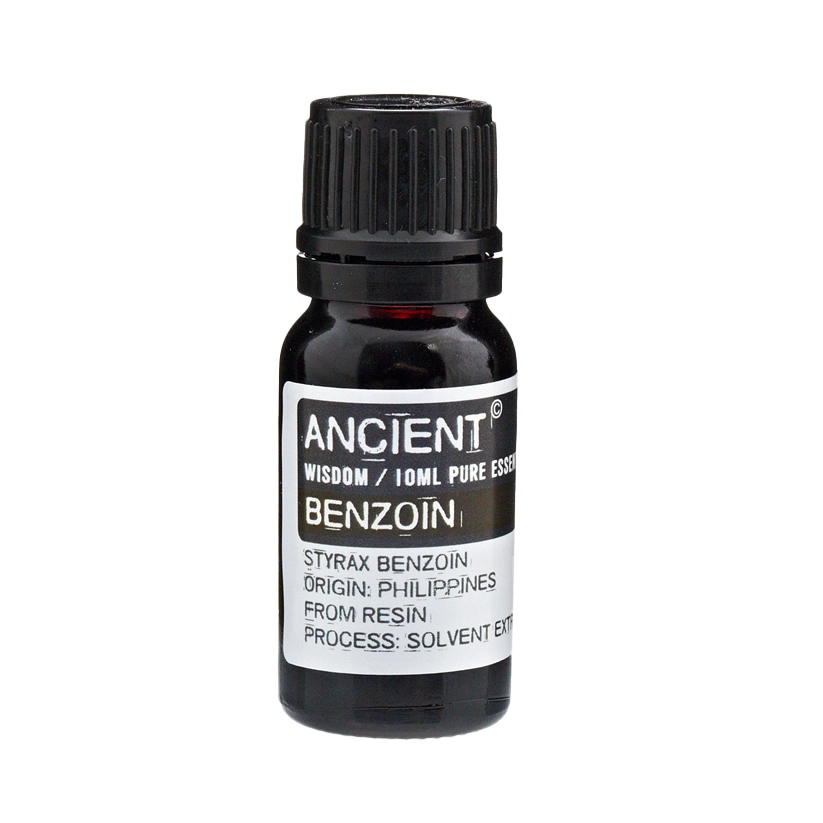 Zelyth Benzoin Essential Oil in a 10ml bottle – compact and eco-friendly for calming daily rituals