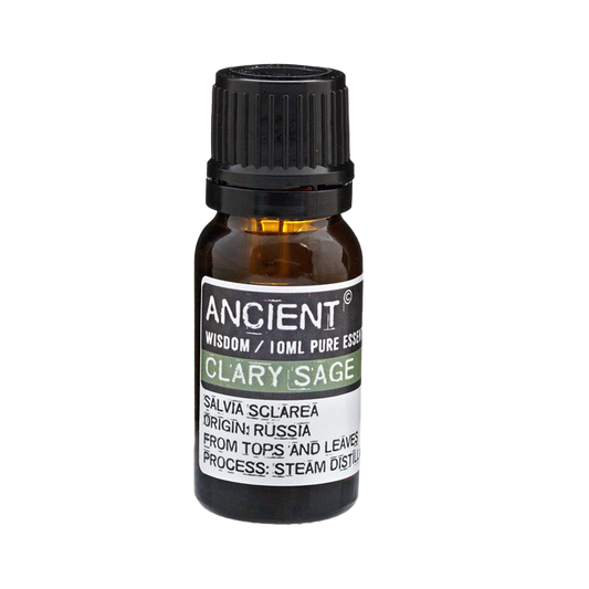 Zelyth Clary Sage Essential Oil in a 10ml bottle – compact and eco-friendly for grounding daily rituals