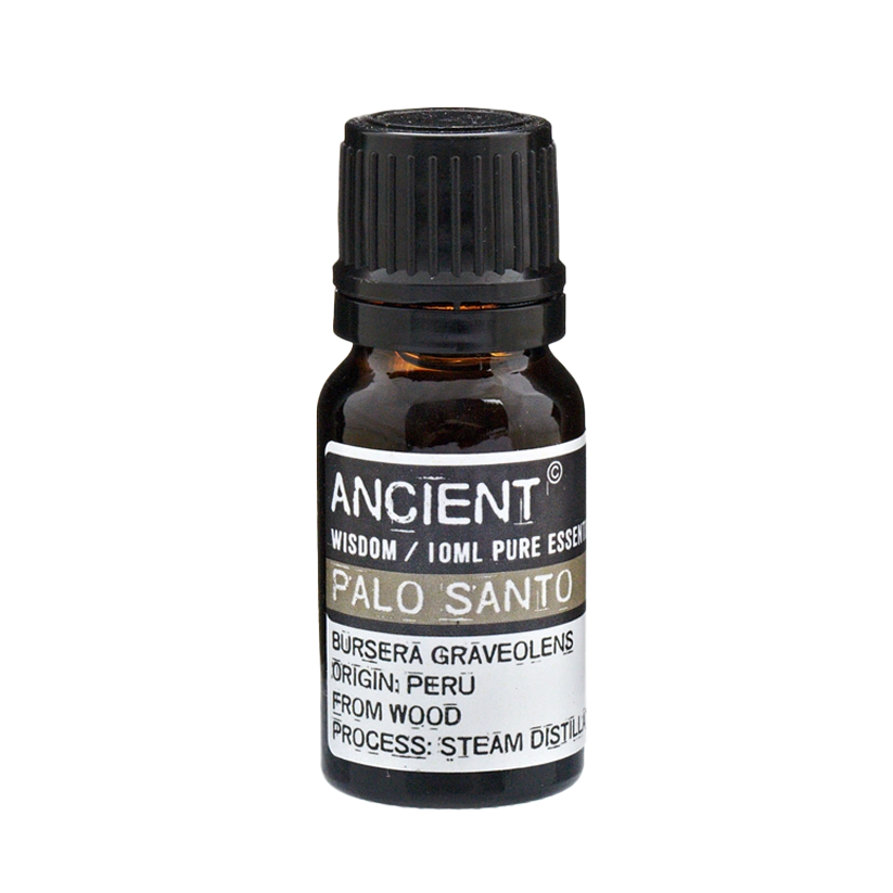 Zelyth Palo Santo Essential Oil in a 10ml bottle – a compact, sustainable choice to invoke tranquility and spiritual rituals on the go