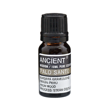 Zelyth Palo Santo Essential Oil in a 10ml bottle – a compact, sustainable choice to invoke tranquility and spiritual rituals on the go