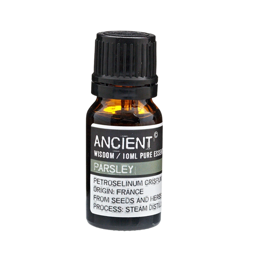 Zelyth Parsley Essential Oil in a 10ml bottle – compact and eco-friendly for refreshing your daily rituals wherever you are