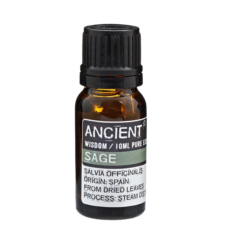 Zelyth Sage Essential Oil in a 10ml bottle – compact, eco-friendly, and perfect for creating soothing rituals wherever you go