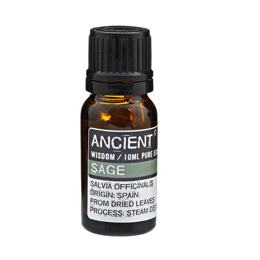 Zelyth Sage Essential Oil in a 10ml bottle – compact, eco-friendly, and perfect for creating soothing rituals wherever you go