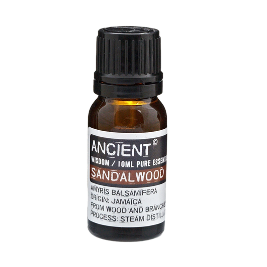 Zelyth sandalwood essential oil 10ml aromatherapy grounding calming natural wellness stress relief soothing woody scent