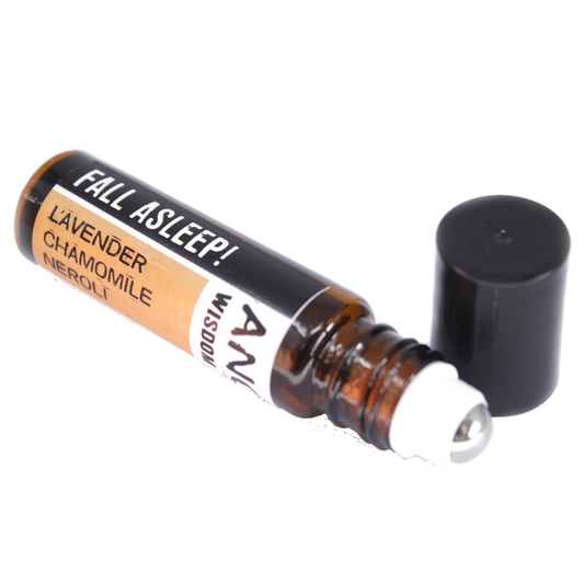 Zelyth Roll-On Essential Oil Blend - Fall Asleep: A soothing blend of calming essential oils designed to promote relaxation, reduce stress, and help you drift into a peaceful, restful sleep