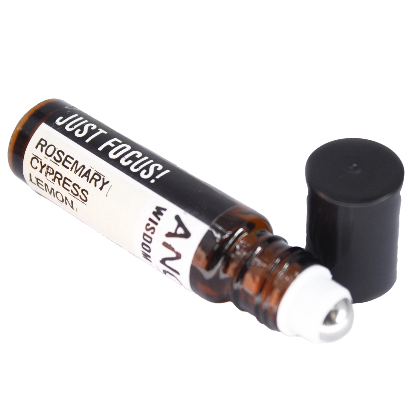 Zelyth Roll-On Essential Oil Blend - Just Focus: A sharp, invigorating blend of essential oils crafted to enhance concentration, improve mental clarity, and support focus throughout your day