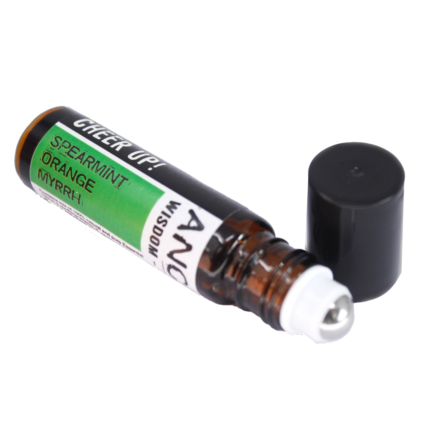 Zelyth Roll-On Essential Oil Blend - Cheer Up: A bright, uplifting blend of essential oils designed to boost your mood, energize your spirit, and bring positivity wherever you are