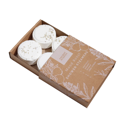 Zelyth Zen Shower Steamers - Mood Boost. Uplifting scents designed to enhance positivity and elevate your daily rituals. These steamers infuse your shower with invigorating aromas, refreshing your senses and promoting an energized, joyful mood. Perfect for self-care moments that rejuvenate the spirit.